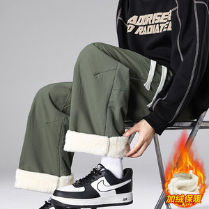 加绒加厚休闲裤男士冬季保暖2026新款直筒宽松长裤JR29179-特P40，男装棉衣，星座610（原A335）