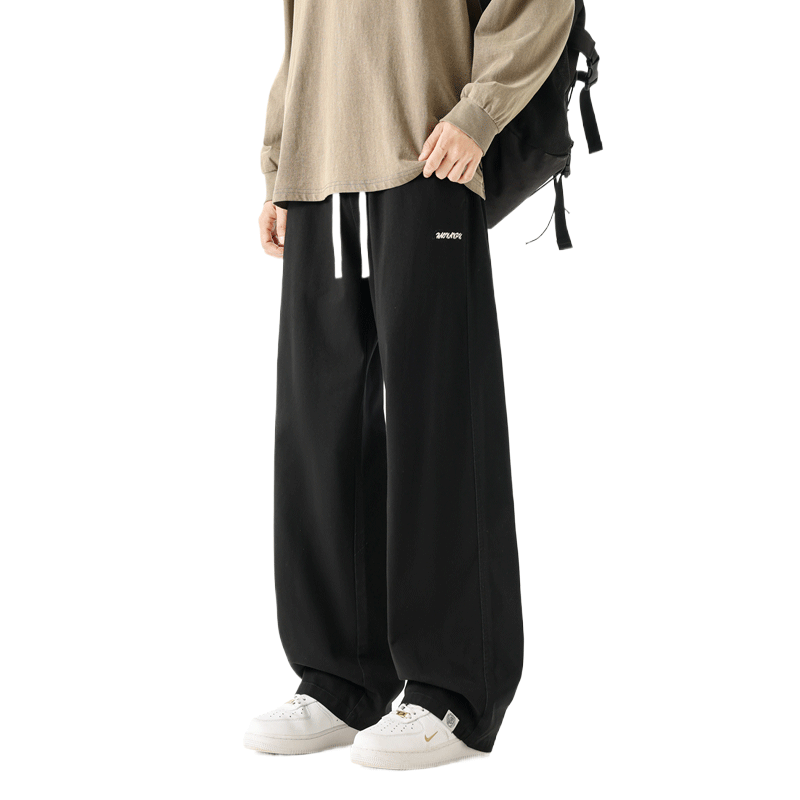 2026男春潮牌美式阔腿休闲长裤直筒宽松青少年休闲长裤Z9992-P48,男装休闲裤,星座610（原A335）