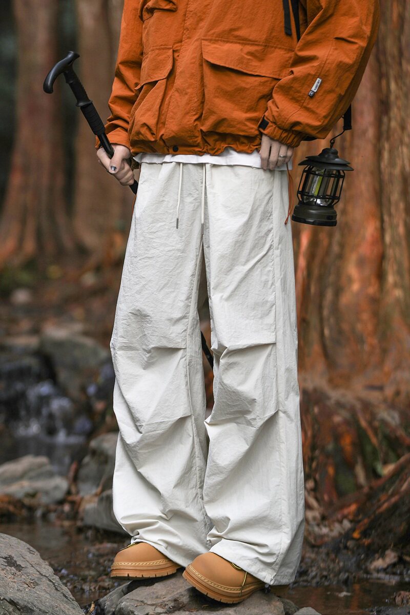 山系户外登山防水伞兵冲锋裤男夏季潮牌宽松户外工装裤K2705-P40图片
