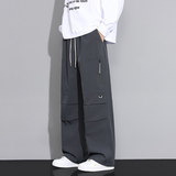 工装裤男宽松直筒2025秋季潮流百搭运动休闲裤Q29158-特P30，男装工装外套，星座610（原A335）