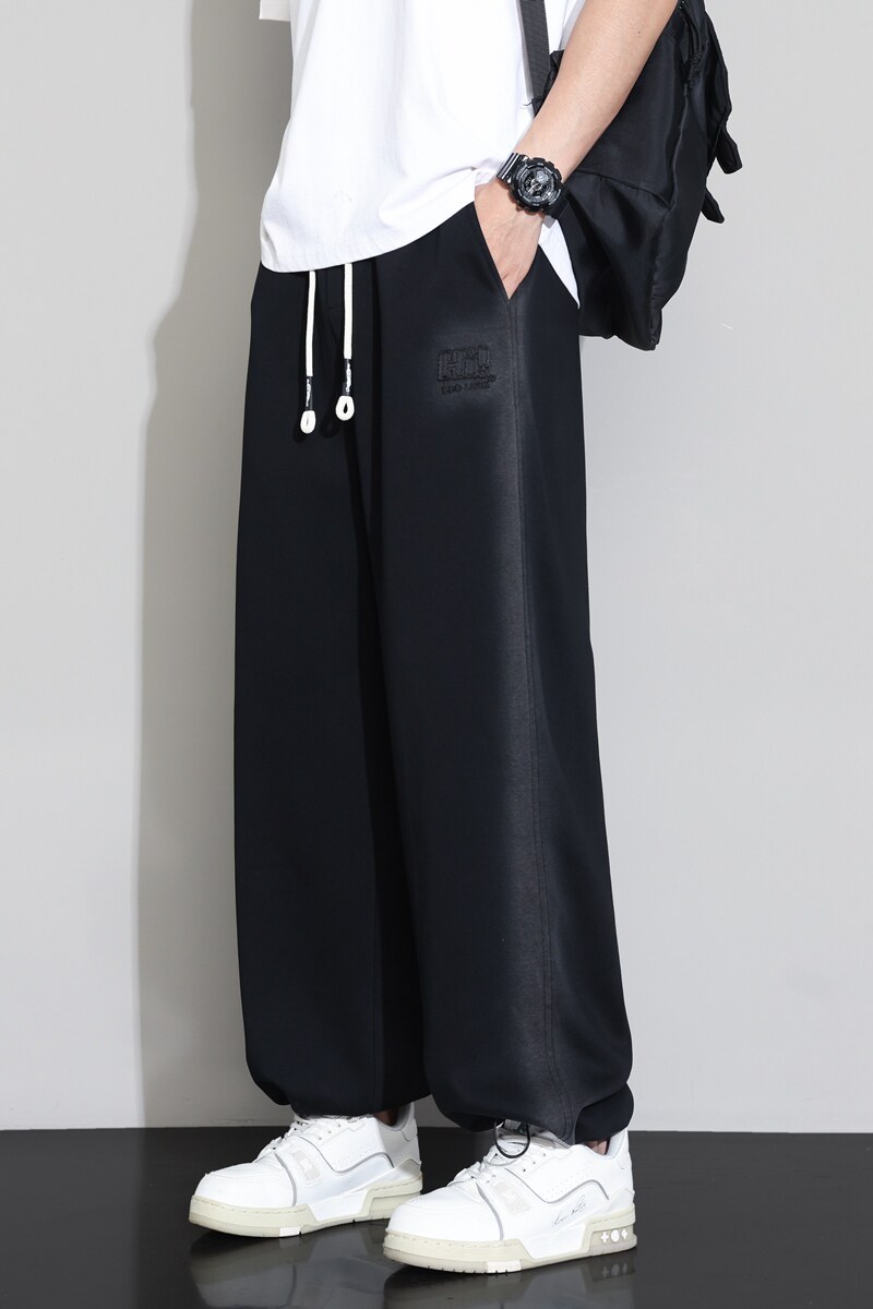 美式渐变卫裤男士春季一裤两穿宽松运动高街直筒休闲裤K2707-P52图片