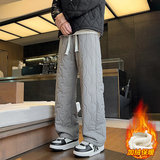 棉裤男款2026冬季加绒加厚葫芦纹保暖裤防寒裤JR29185-P40，男装棉衣，星座610（原A335）