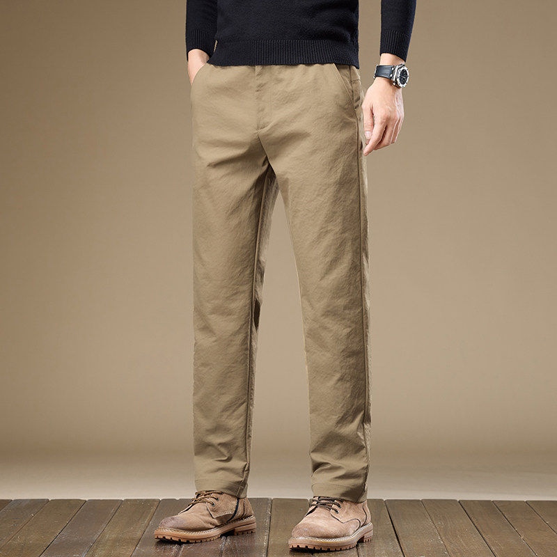 休闲裤直筒男士2026春季新款商务百搭西装长裤K6985-P35，男装西服套装，星座610（原A335）
