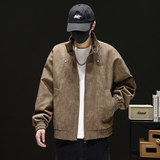 2025新款男士美式工装外套秋宽松大码休闲衣服百搭夹克Q5552-P75，男装夹克，星座610（原A335）