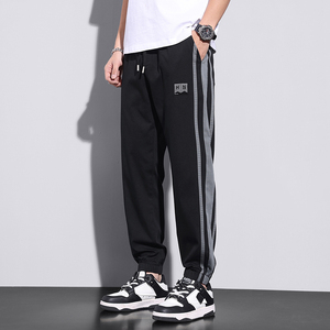 男士休闲裤夏季冰丝裤韩版ins潮流运动裤男生宽松束脚裤K2335-P50图片