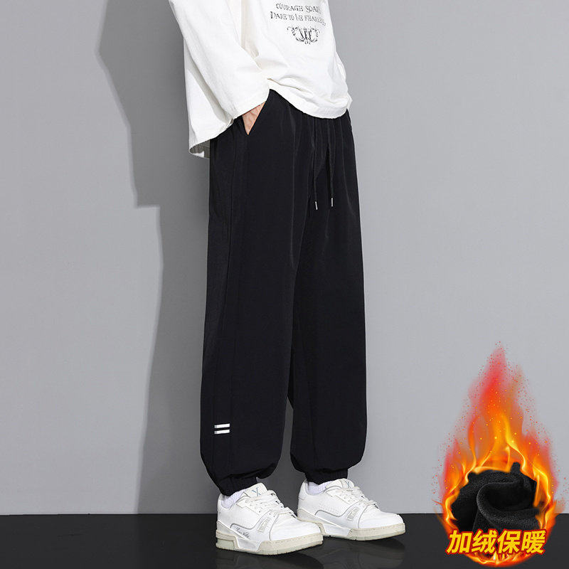男装2025冬季新款加绒宽松百搭潮流抽绳休闲长裤JR29093-特P32,男装卫衣,星座610（原A335）