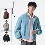 夹克男士2025秋季新款宽松休闲百搭翻领外套上衣JS5601-P85，男装夹克，星座610（原A335）