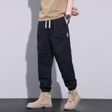 纯棉工装裤子男春夏季新款伞兵裤子简约百搭束脚休闲裤K8903-P52，男装休闲裤，星座610（原A335）