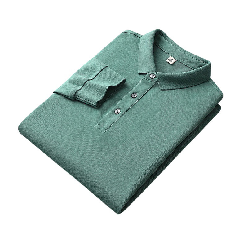 秋季POLO衫男翻领修身内搭潮流时尚休闲百搭上衣服PL8891-特P45图片