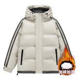 三防面料男款冬季加厚短款面包服户外大码宽松羽绒棉服M5811-P70，男装棉衣，星座610（原A335）