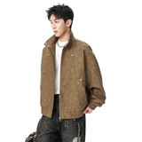 美式复古仿皮衣夹克男秋季潮流痞帅宽松外套青少年上衣Q5552-P75，男装夹克，星座610（原A335）