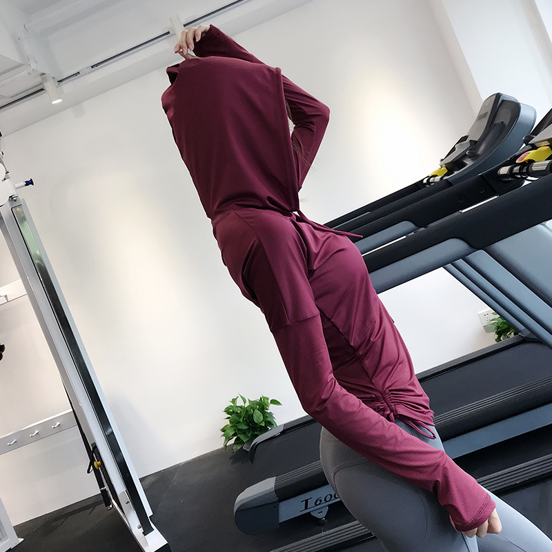 秋冬款运动上衣女速干T恤跑步连帽衫紧身网红显瘦健身服瑜伽长袖|ruв категории спортивный костюм/досуг одежды, спортивный свитер/свитер - от Buy2taobao.com для оказания профессиональной услуги покупки агента Taobao