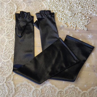 定制原创条纹草莓bnt新娘手套粉色黑色影楼拍照男女角色扮演实拍