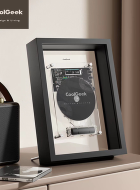 CoolGeek/M1音乐画框cd机播放机高端透明壁挂相框蓝牙CD播放器