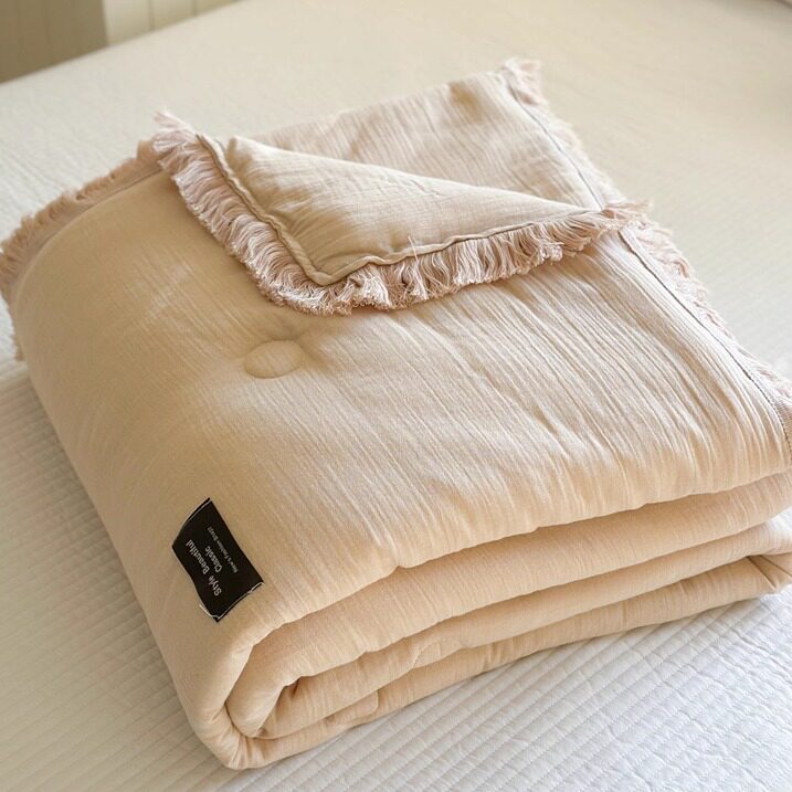 A类全棉双层纱春秋被~可裸睡