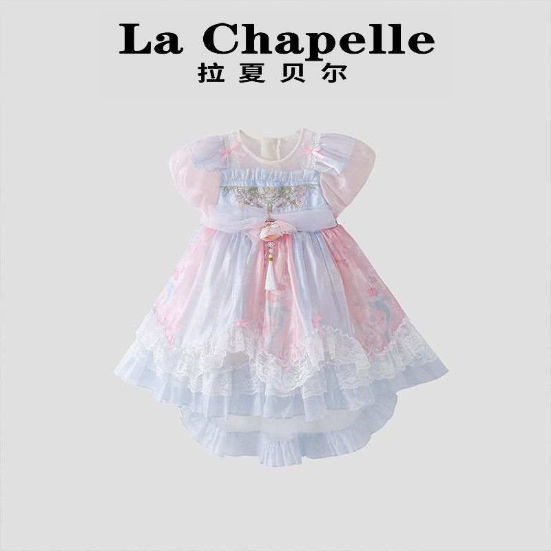拉夏贝尔女童洛丽塔连衣裙夏季