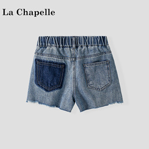 La Chapelle【拉夏贝尔】夏季女童韩版新款轻薄牛仔短裤LD3161