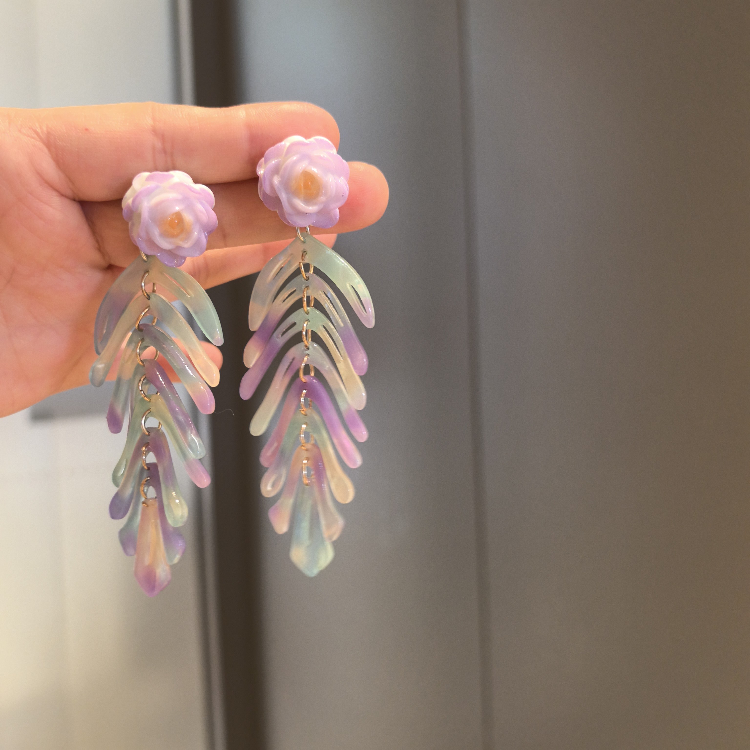 马年新品2026早春新品花朵树叶流苏耳钉度假高级耳环耳饰显瘦耳夹,饰品/流行首饰/时尚饰品新,耳环,淘宝优惠券,粉丝福利购,淘宝优惠卷