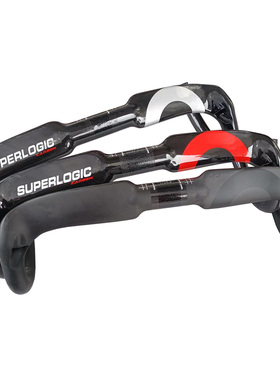 正品SUPERLOGIC全碳破风弯把 碳纤维公路内走线跑车把公路弯把