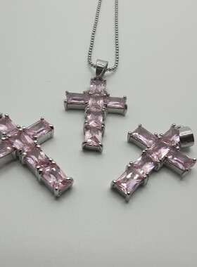 欧美时尚饰品镀金镀银项坠18K精美搭配坠子锆石坠外贸尾货清仓