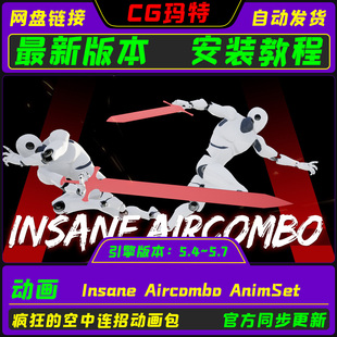 UE5.4-5.7  Insane Aircombo AnimSet 虚幻 鬼泣空中连招动画包