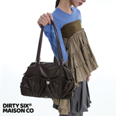 复古软皮 DirtySix原创 左袋口子 保龄球包