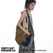 苍竹峦 DirtySix 新中式 扎西大饺子 拼接布袋斜挎包 原创