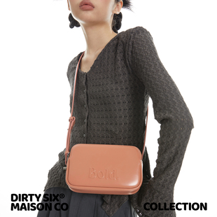 高光系列 DirtySix 凸凸包 Bold 牛皮小方包 原创