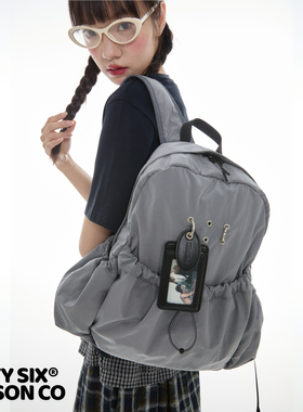 DirtySix 2025SS 原创 丹尼尔 尼龙大容量 抽绳双肩包