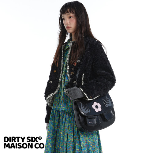 DirtySix原创火花魁牛皮马鞍包