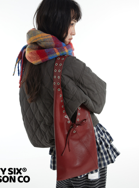 DirtySix trotro三角包 蒸汽波朋克 原创 牛皮单肩包