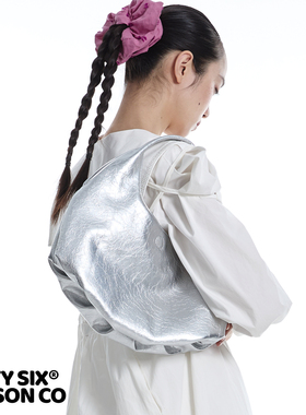 DirtySix 原创 夫卡便当包  软软褶皱亮皮  单肩腋下包