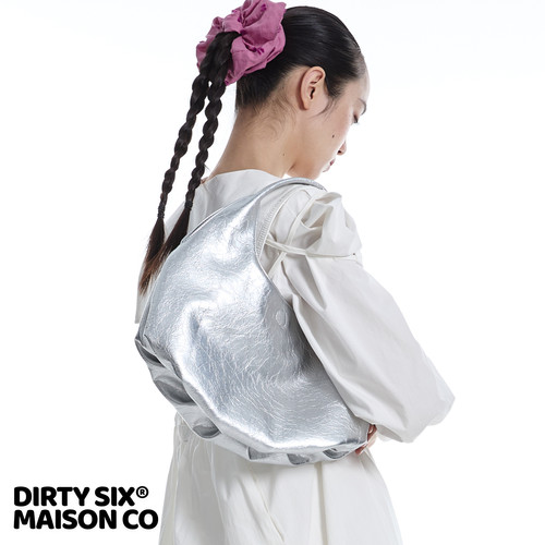DirtySix夫卡便当包褶皱腋下包