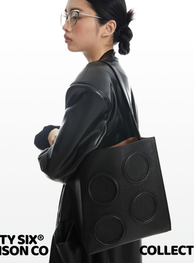 DirtySix /原创 波亚圈圈包 复古牛皮 大容量单肩托特