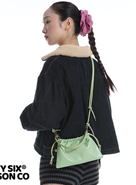 DirtySix 原创 弗朗小云朵 牛皮手提斜挎包 浅春系Dress in light