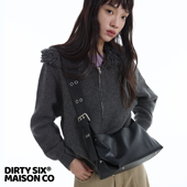 DirtySix 单肩斜挎小方包 宽肩带 原创 哥本小包