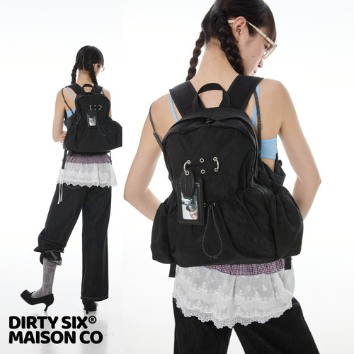 DirtySix原创尼龙大容量双肩包