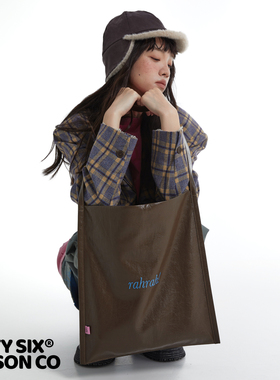 DirtySix “rahrah!”袋袋 5色 撞色绣线 原创大容量软皮托特包