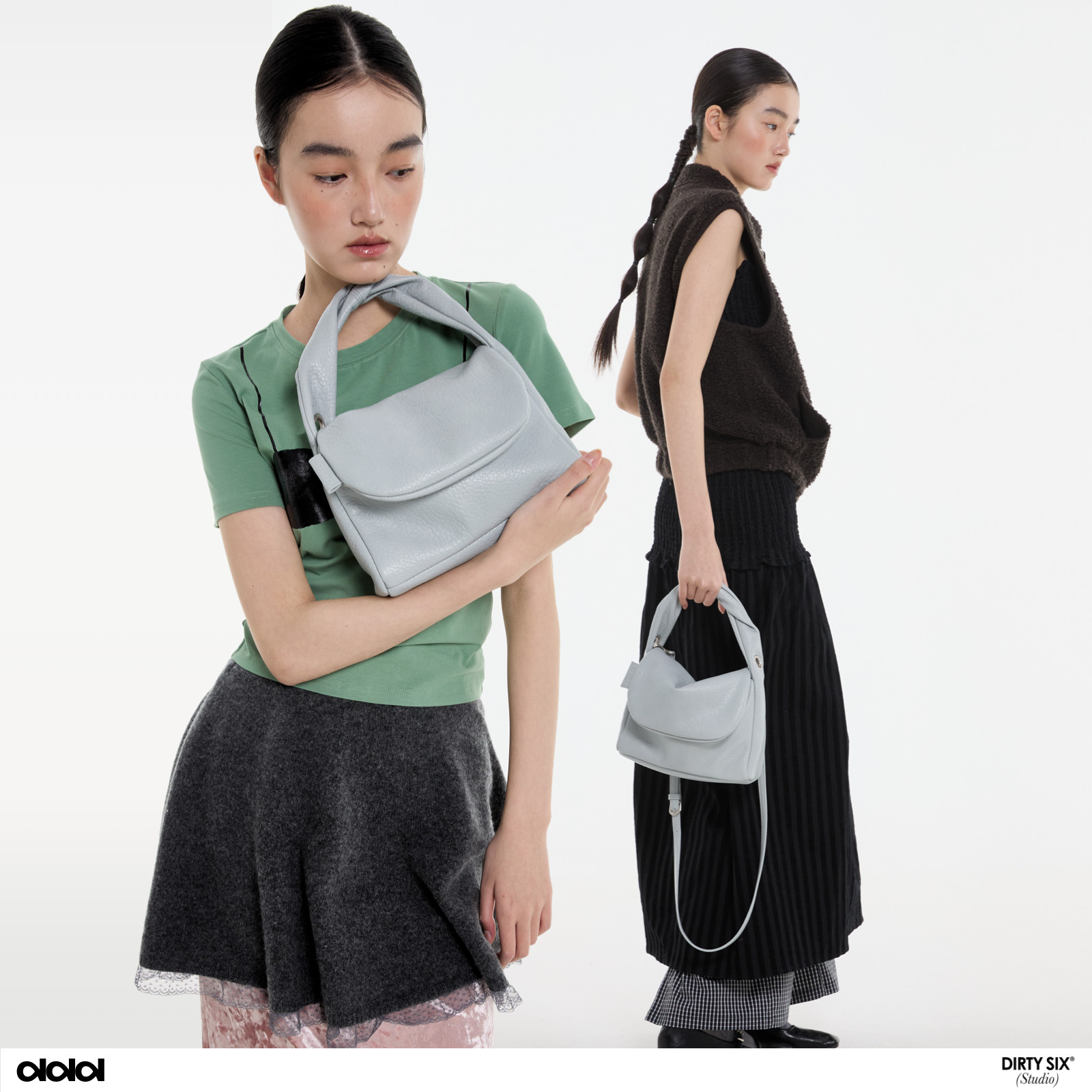 DirtySix 原创 2026春 扭扭包小号 环保革系列 轻夹棉 单肩斜挎包