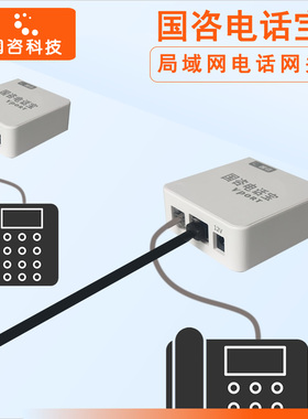 国咨电话宝局域网电话网关音频对讲一键呼叫SIP话机FXS IAD FTTR