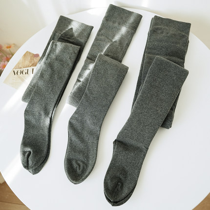 冬季加绒带脚型打底裤春秋款女外穿显瘦微压直角脚跟连裤袜不勒脚