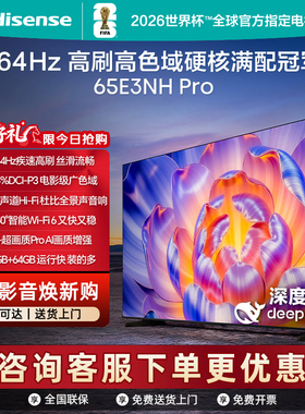 Hisense/海信 65E3NH-PRO 264Hz 超疾速高刷 硬核满配冠军