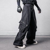 沙丘废土风高街拉链大口袋工装 阔腿街舞裤 机能裤 解构宽松嘻哈美式