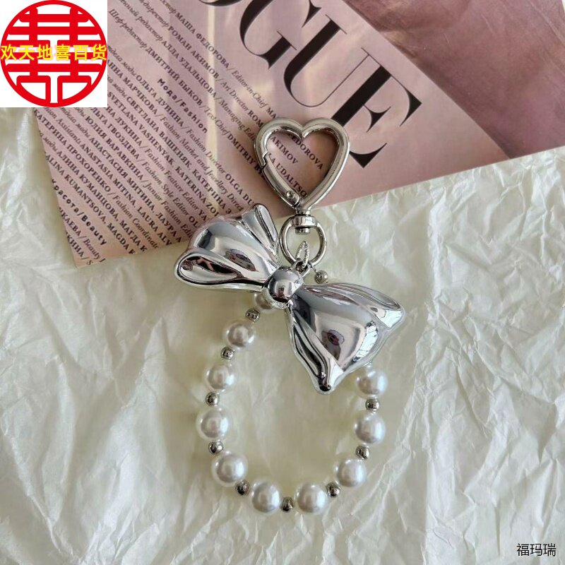 韩版韩式珍珠串珠蝴蝶结