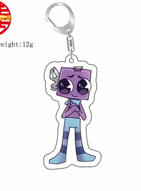 跨境新品Dandy's World Plush Scraps丹迪的世界 亚克力钥匙扣