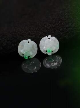 缅甸天然A货翡翠蝙蝠戒面