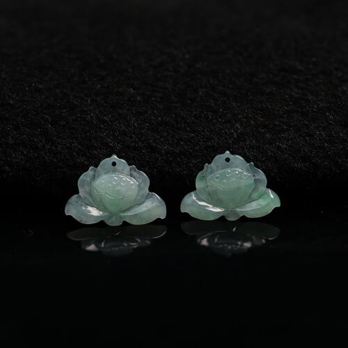 天然A货翡翠莲蓬小花裸石