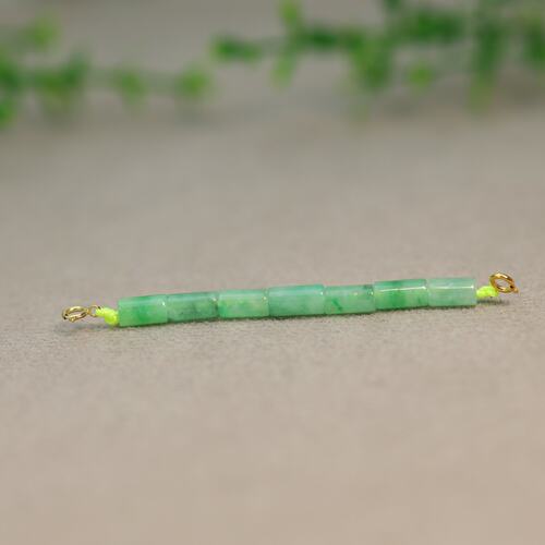缅甸天然A货翡翠桶珠延长链吊坠