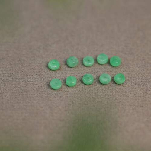 缅甸天然A货翡翠算盘珠子