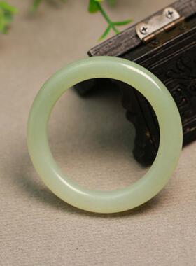 特价#D852和田白玉袈裟环吊坠